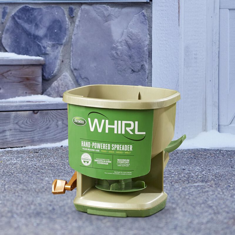 Scotts® Whirl™ Hand-Powered Spreader